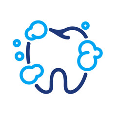 Fototapeta premium Dental teeth dentist logo clinic - Vector illustration of a tooth in icon and logo format