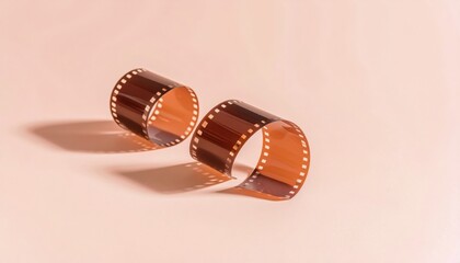 Creative exploration of film strips studio setting art photography minimalist design close-up perspective visual storytelling