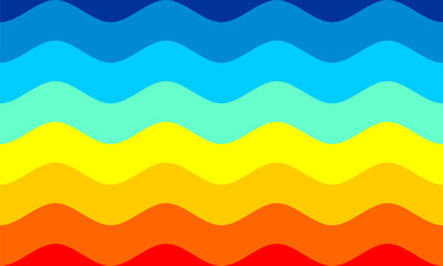 Layered Waves Vector Background Abstract