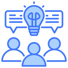 Discussion Blue Icon