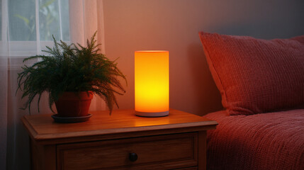 Warm Glow Table Lamp - Cozy Bedroom Decor
