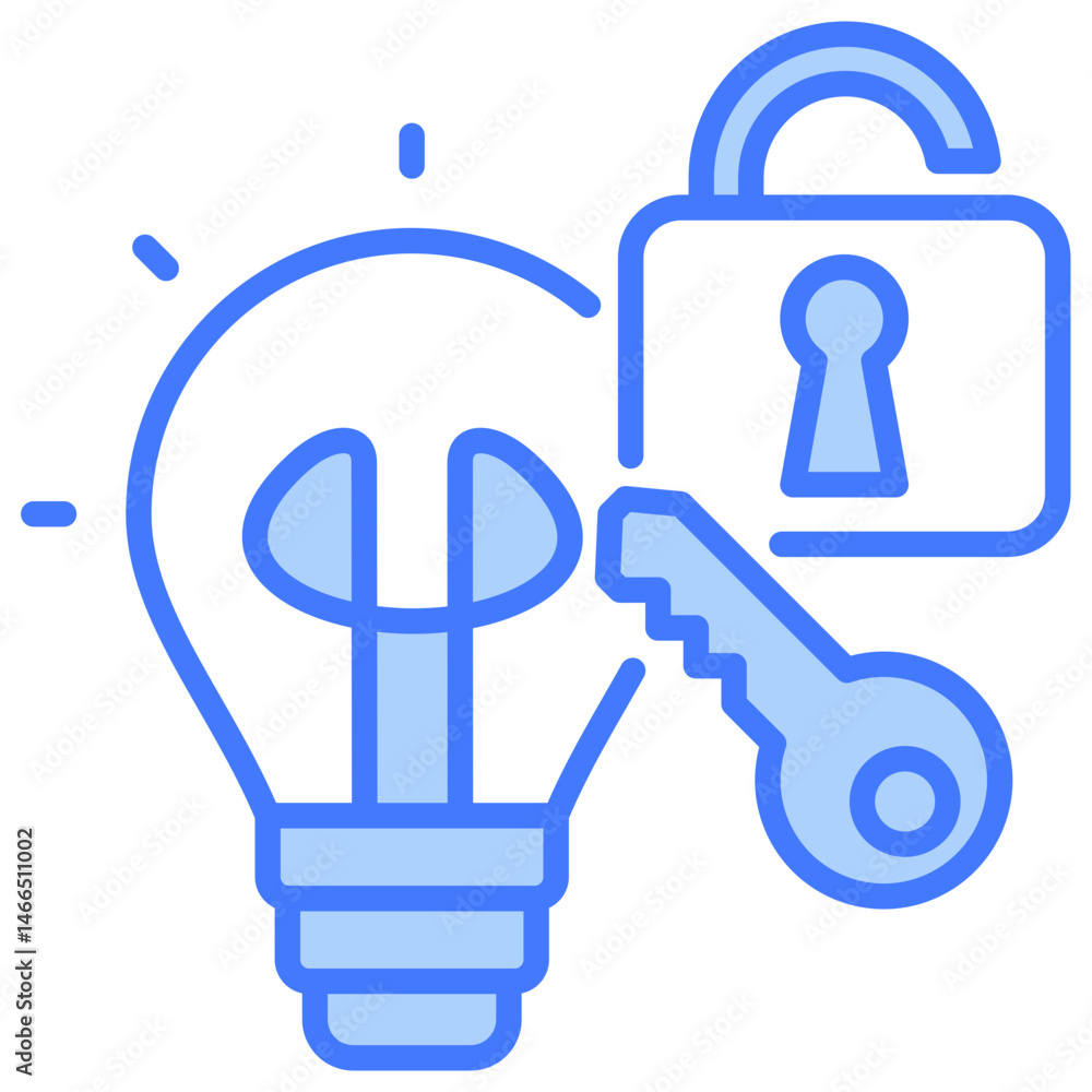 Poster Problem Solving Blue Icon