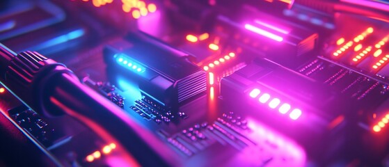 Obraz premium Futuristic Circuit Board