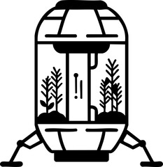 Self-Contained Ecosystem Pod for Plant Growth