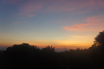 Obraz premium sunset in the mountains