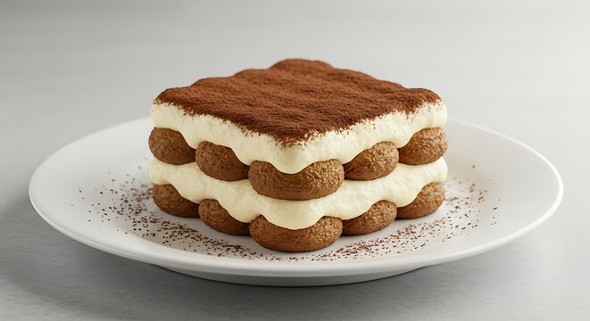 Decadent Tiramisu: Layered Cream, Cocoa, and Biscotti