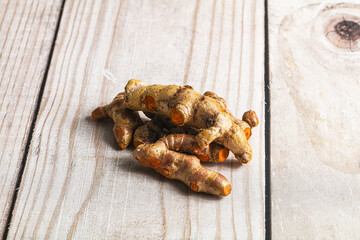 Fresh young Tumeric root heap