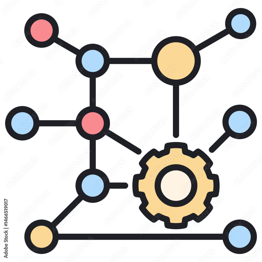 Poster complexity lineal color icon