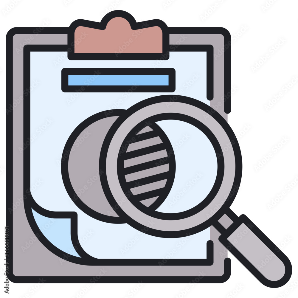 Poster transparency lineal color icon
