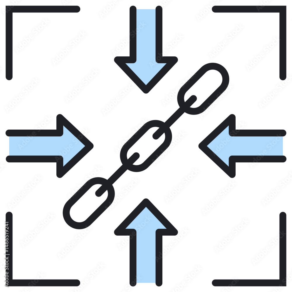 Poster Constraint Lineal Color Icon