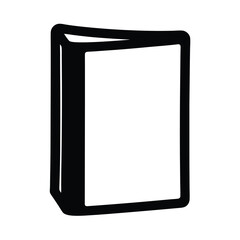 passport holders vector silhouette icon, black and white illustration of footwear.