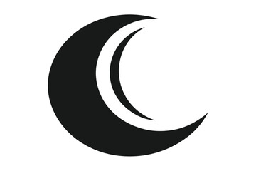 Crescent moon with a dark shadow suggests the beginning of a new lunar phase