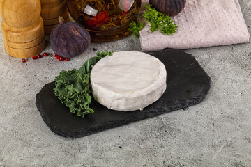 Gourmet round creamy Camembert cheese
