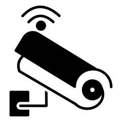 Cybersecurity Glyph Icon