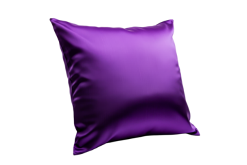 Smooth Purple Pillow, Decorative Object, Relaxation Item, cut out transparent