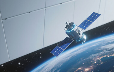 위성 기술 기반 비즈니스 컨셉 아이콘
Satellite Technology-based Business Concept Icon