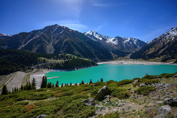 lake in the mountains