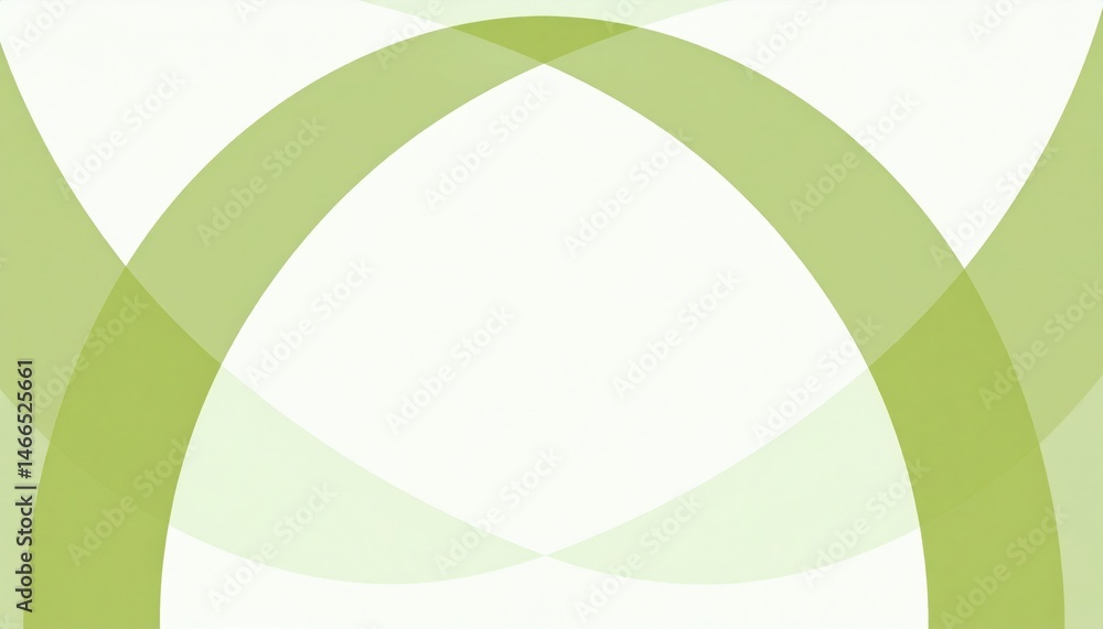 Poster dynamic green abstract shapes modern digital art minimalistic design creative environment top-down v