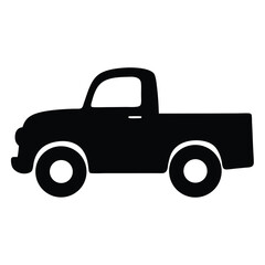pickup truck , black and white illustration of vehicles.