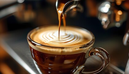 Capturing the art of coffee brewing close-up photography of beverages in a cozy indoor  environment