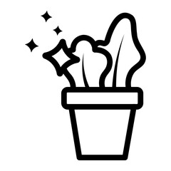 plant pot Line Icon
