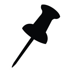 pins vector silhouette icon, black and white illustration of footwear.