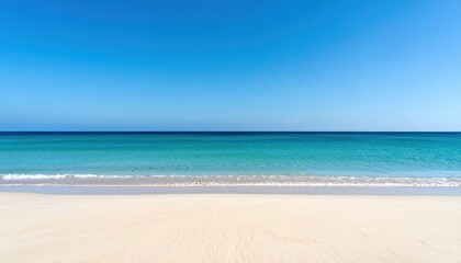 Obraz premium Relaxing beach scene tropical coastline nature photography sunny environment tranquil viewpoint serenity concept