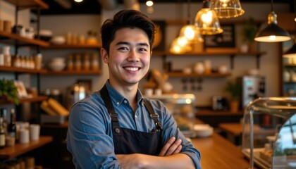 Barista crafting coffee cozy local  close-up photography indoor warmth skillful perspective art of coffee making