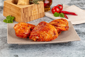 Baked marinated crispy chicken tighs