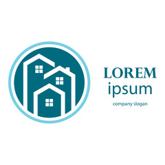 Fototapeta premium simple and elegant housing logo design