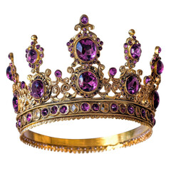 Isolated Intricate Purple Crown