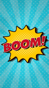 Vertical Comic Cartoon Title