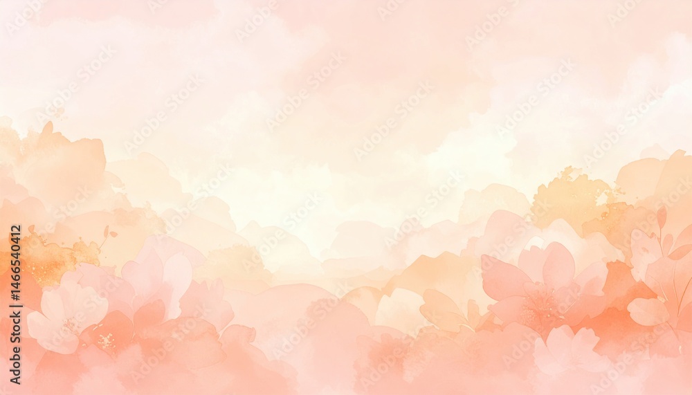Poster soft pastel abstract art background digital creation visual design calming environment aesthetic vie