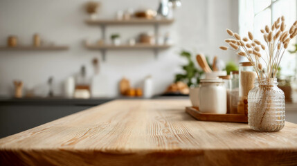 Rustic kitchen decor featuring natural elements and organic materials creates a warm and inviting atmosphere
