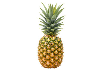 Fototapeta premium Fresh Ripe Pineapple Fruit Image on Transparent background