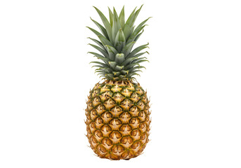 Fototapeta premium Fresh Pineapple Fruit Image on Transparent background