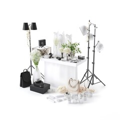 Stylish product photoshoot setup.