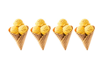 ice cream cone isolated