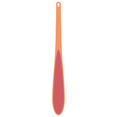 Shoe horn long handle vector cartoon illustration isolated on a white background.