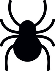 evil spider logo design vector