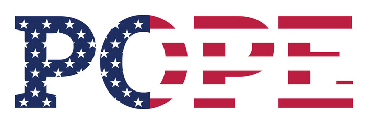 Pope written inside the american flag