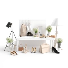 Fashion photoshoot studio setup. (1)