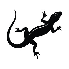 Leaping Skink Dynamic Vector Silhouette