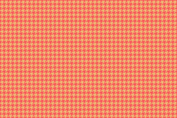 Vibrant coral and peach houndstooth pattern.  Perfect for textile design, fashion, website backgrounds, or any project needing a sophisticated yet playful texture.