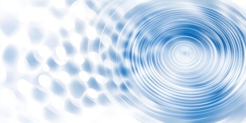 Blue Ripple Effect Abstract Water Rings Background Texture.
