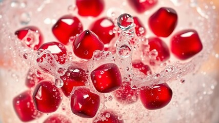 pomegranate seeds background