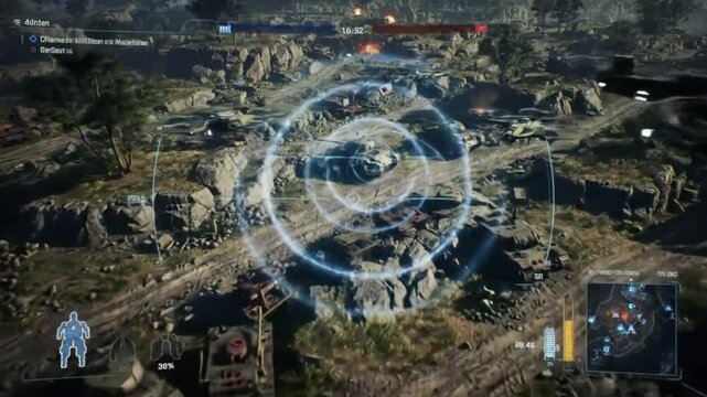 Scene from Battlefield 1 game showcasing intense warfare. Suitable for gaming articles, reviews, and militarythemed designs. Authentic war gameplay graphics.