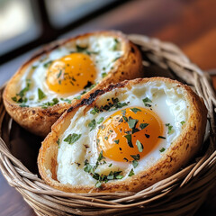 ried eggs, healthy meal, picture perfect for restaurants