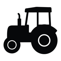 tractor , black and white illustration of vehicles.