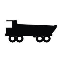 tractor trailer , black and white illustration of vehicles.